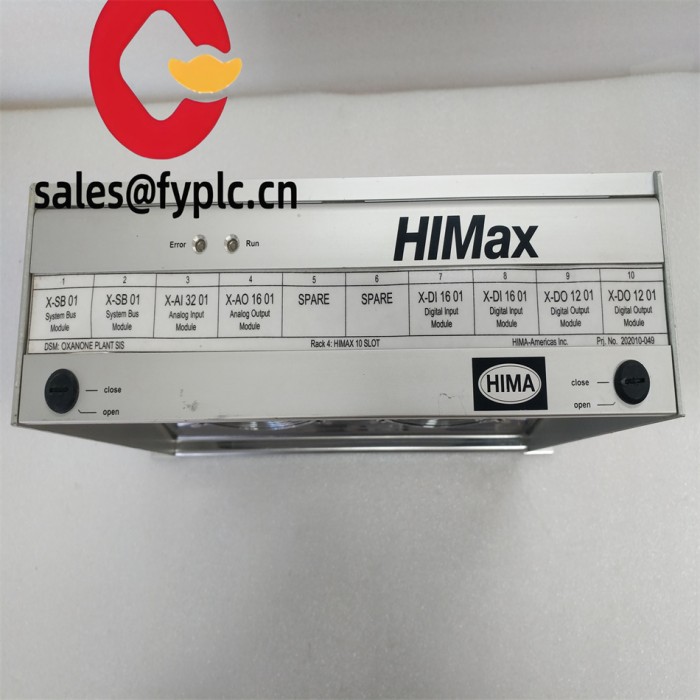 HIMA X-FAN1003 993201013 Control Processor Discrete I/O Module