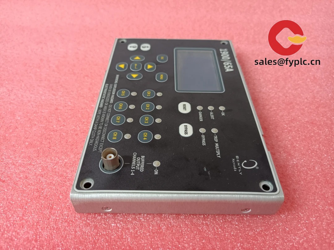 Bently Nevada 1900/65A 167699-02 module - details and labeling