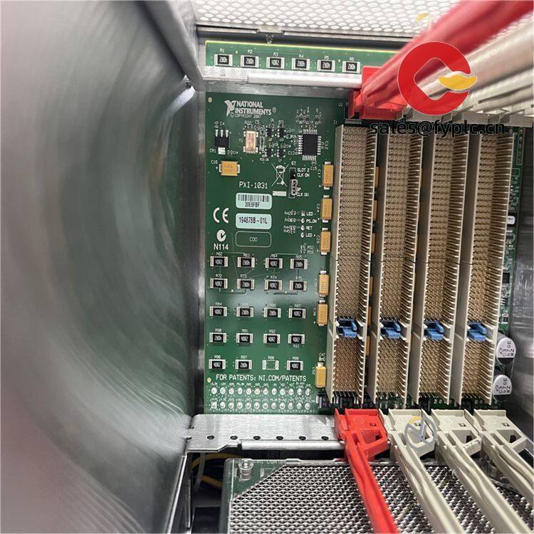 NI PXI-1031 front panel with slot indicators